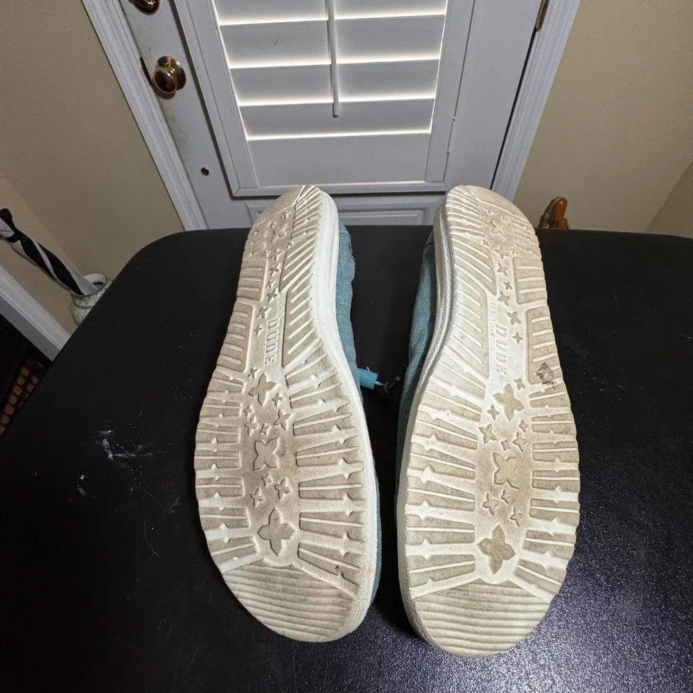 Hey Dude size 12 blue wendy loafers slipon shoes